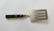 Vintage Household Spatula Turner Flipper Stainless Black Handle USA picture