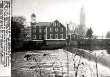 LG934 1965 Wire Photo NEW ENGLAND OLD SLATER MILL PRESERVED Blackstone Pawtucket picture