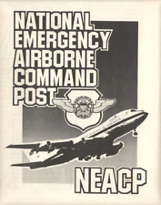 VTG 1980s NEACP BOEING 747 E-4B POSTER 14x18