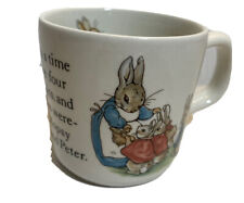 VTG WEDGWOOD Beatrix Potter Childrens Cup Peter Rabbit Mug Made In England 1993 picture