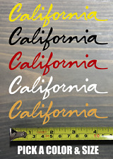 California Sticker Decal License Plate Font DIE CUT Vinyl Kit Yellow Red Black picture