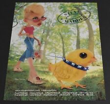 2000 Print Ad Steve Madden Lotus Footwear Shoes Lady Chick Walk Forest Art Style picture