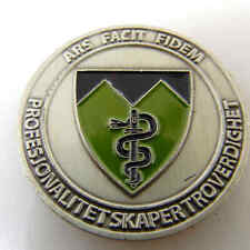 MEDICAL BATTALION NORWEGIAN ARMY ARS FACIT FIDEM CHALLENGE COIN picture