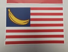 BANANA 🍌 REPUBLIC FLAG 4X6 STICKERS picture