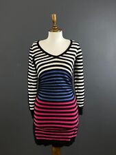Missoni Designer Colorblock Long Short Wool Scoop Dress Size L / XL picture