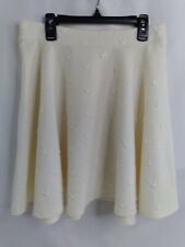 Lauren Conrad Mickey Mouse Skirt Women's Small Ivory Skater Disney Knit 2117 picture