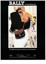 1989 Bally Switzerland Women's Fashion Well Dressed Vintage Print Advertisement picture