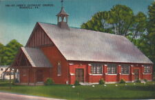 Postcard St John's Catholic Church Bushkill PA  picture