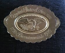 Avon 1976 USA Bicentenial Commemorative Oval Clear Glass Plate  picture