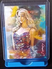 AP1 Claudia Schiffer #12  ACEO Art Card Signed by Artist 1/50 picture