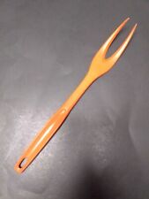 Vintage Foley orange Nylon Plastic Serving Fork Meat Fork Made USA wear picture