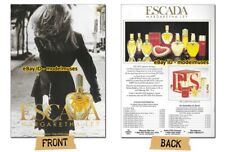 $2.00 PRINT AD - vintage ESCADA Fragrances 1991 beautiful woman walking 2-Pages picture