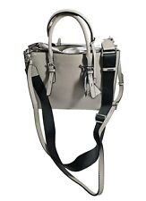 Botkier Womens Crossbody Bag Morgan Tote Gray Leather New 2 Detachable Straps picture
