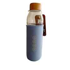 Starbucks x Soma x Parley Limited Edition Glass Water Bottle 17oz Blue Neoprene picture