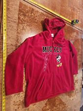 Mickey Mouse Disney Hoodie Woman’s Size 3X Red Fleece #LL picture