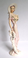 Rare G Armani Orchid #1993C Porcelain Girl Figurine Florence Signed Italy 12.25