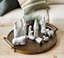 Beautiful POTTERY BARN Handcrafted Terracotta NATIVITY SET picture