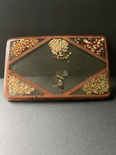 Vintage Lucite MCM 60's Pressed Butterfly Seeds Resin Trivet Tray Rectangle picture