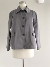 JIL SANDER POLYESTER SILK BUTTON UP POCKETS UNLINED JACKET SIZE 44 MADE IN ITALY picture