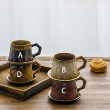 Handmade gradient color ceramic mug. ceramic coffee cups and saucers, tea cup picture