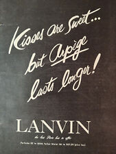 1953 Esquire Original Art Ad Advertisement LANVIN Perfume After Six Rudofker picture