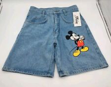 Mickey Mouse Jerry Leigh Women High Waisted Vintage Denim Shorts Size M 9-11 NWT picture