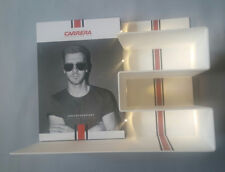 CARRERA 4PC LIGHTED DISPLAY UNIT IN WHITE PLEXIGLASS 4PC INTERCHANGEABLE IMAGES picture