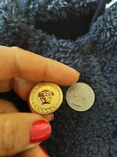 One 100% Versace  BUTTON  Medusa Gold 25 mm  picture