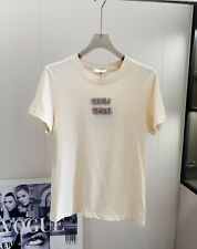 Miu Miu casual short-sleeved t-shirt women's round neck top picture