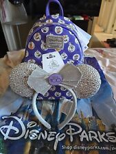Disney's100 Anniversary Loungefly Backpack & Minnie Mouse100 Cast Member Ears BN picture
