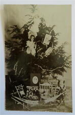 Christmas Tree Dolls Children's Toys c. 1907 Real Photo Postcard picture