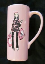 Simply Vera Wang Tall Ceramic Coffee Mug Pink Ribbon Breast Cancer Awareness  picture