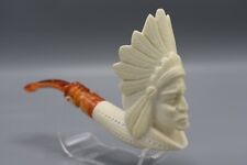 Indian  Figure Pipe By Ali Block Meerschaum NEW Handmade With Case#580 picture