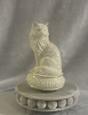 Vintage Enesco Symphony Porcelain Cat Music Box Figurine * See Description picture