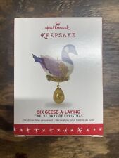 Hallmark 2016 Six Geese-a-Laying, Twelve Days of Christmas Ornament - QX9161 picture