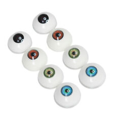 4 Pairs of 4 Colors 33mm Half Round Realistic Acrylic Eyes for Halloween Props picture