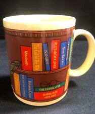 Vintage Papel Classic Books Bookworm Librarian Ceramic Coffee Mug picture