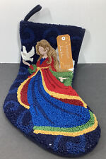 Nicole Miller Artelier Tapestry Angel Christmas Stocking NEW picture