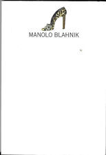 MANOLO BLAHNIK Stationery Notepad - Shoe Illustration 6.25 x 4.25 textured paper picture