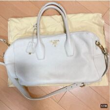 PRADA Saffiano 2way bag White Used 240131N picture