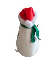 2021 HALLMARK TANGLED UP IN CHRISTMAS SNOWMAN LIGHT SOUND & MOTION TECHNO PLUSH picture