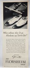 1937 Florsheim Shoes Saxon White Black Vintage Print Ad Man Cave Poster Art 30's picture