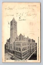 Pittsburgh PA-Pennsylvania, Panoramic View Court House, Vintage c1904 Postcard picture