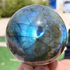 325G Natural Gorgeous Labradorite QuartzCrystal Stone Specimen ball Healing picture