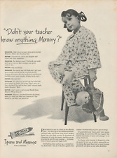 1946 Ipana Tooth Paste Massage Didn't Your Teacher Know Anything Mommy Print Ad picture