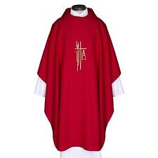 Red Pentecost Alpha Omega Monastic Chasuble Vestments for Seasonal Use 51 In picture