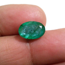 AAA+ Top Zambian Emerald Oval 4.40 Crt Beautiful Green Faceted Loose Gemstone picture