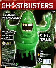 RARE Inflatable 6’ Tall SLIMER The Ghostbusters Haunted Halloween NEW IN BOX picture