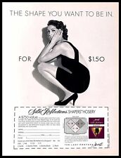 1992 Hanes Silk Reflections Vintage PRINT AD Shapewear Hosiery Lady picture