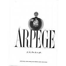 Lanvin Arpege Parfum Perfum 1960s Vintage Print Ad 9 inch Tall picture